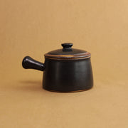 Poignee Ceramic Serving Pot - Black